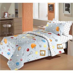 Jogo de cama Solteiro Happy day 250X140CM Sport - 3 Jogo de cama Solteiro Happy day 250X140CM Sport - 3