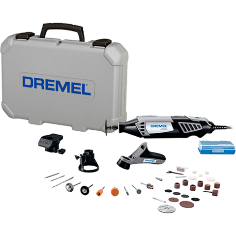 Kit Micro Retífica Dremel 4000 Com 3 Acoplamentos E 36 Acessórios - 220V