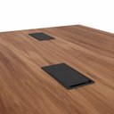Ver imagem 7 de Plataforma de Trabalho para 2 Pessoas com Caixa de Tomadas 120cm Industrial Executive Nogal e Preto Marrom