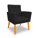 Ver imagem 5 de Kit 2 Poltronas Cadeira com Capitonê para Sala Clássica e Confortável em Suede