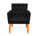 Ver imagem 3 de Kit 2 Poltronas Cadeira com Capitonê para Sala Clássica e Confortável em Suede