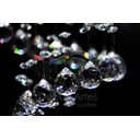 Ver imagem 2 de Lustre Plafon Redondo de Cristal Legítimo - Esferas De 40mm