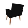 Poltrona Nina Suede Preto - Leal Decorados - 2