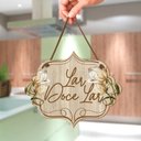 Ver imagem 3 de Placa de Porta Decorativa Lar Casa Flores Sala Cozinha