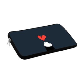 Capa Case Pasta Notebook Ate 17.3 Polegadas Coração Gato - 2