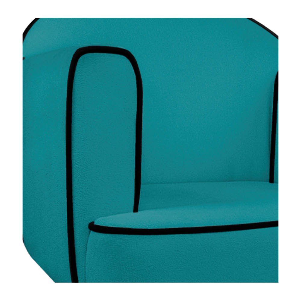 Poltrona Athena Base X Suede - Amarena Móveis - Azul Turquesa - 5