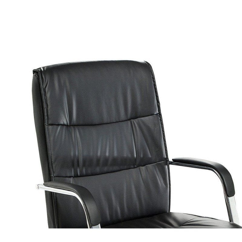 Cadeira Escritório Presidente Couro Pu Giratória Confortável - 3