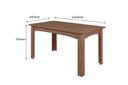 Ver imagem 3 de CONJUNTO SALA DE JANTAR MALI 1,56 COM 6 CADEIRAS AMÊNDOA 11C