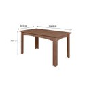 Ver imagem 3 de CONJUNTO SALA DE JANTAR MALI 1,56 COM 6 CADEIRAS AMÊNDOA 11C