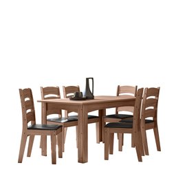 CONJUNTO SALA DE JANTAR MALI 1,56 COM 6 CADEIRAS AMÊNDOA 11C - 2