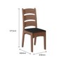 CONJUNTO SALA DE JANTAR MALI 1,56 COM 6 CADEIRAS AMÊNDOA 11C - 4