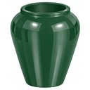 Ver imagem 2 de Vaso de Fibra de Vidro Bali U 71cm Vitrificado Grande Verde Escuro
