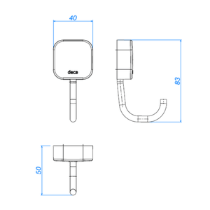 Kit Acessorios para Banheiro - 2000.C02 - DECA - Kit Acessorios para Banheiro - 2000.C02 - DECA