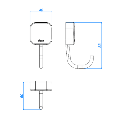 Kit Acessorios para Banheiro - 2000.C02 - DECA - Kit Acessorios para Banheiro - 2000.C02 - DECA
