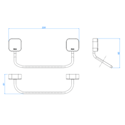 Kit Acessorios para Banheiro - 2000.C02 - DECA - Kit Acessorios para Banheiro - 2000.C02 - DECA - 7
