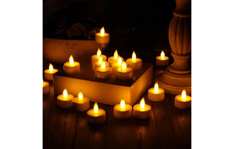 KIT 10 Velas Led Simula Vela Acesa Decoração Romântica 2 cm c/2 und ...