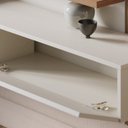 Ver imagem 3 de Painel Home Suspenso Tv 65 Polegadas Juriti Off White Matte Freijo Clb