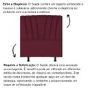 Ver imagem 5 de Cabeceira Estofada de Cama Casal Box 140 Cm Louise Suede:bordô