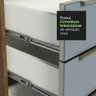 Balcão de Pia 120 cm 2 Portas 3 Gavetas - Rustic/Cinza Lux Madesa - 8