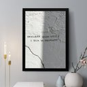 Ver imagem 1 de Quadro Decorativo Descubra Quem Você É 24x18cm - com Vidro:moldura Branca