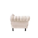 Ver imagem 7 de Recamier Decorativo Divã Amsterdã 187cm Lado Direito Suede Marfim