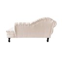 Ver imagem 6 de Recamier Decorativo Divã Amsterdã 187cm Lado Direito Suede Marfim