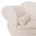 Ver mais imagens de Recamier Decorativo Divã Amsterdã 187cm Lado Direito Suede Marfim