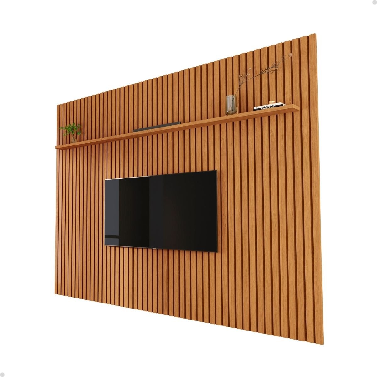 Painel para Tv até 85 Polegadas Sala Quarto - Mod.2053 Cor:nature ...