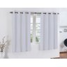 Cortina Corta Luz 2,80m X 1,60m Branco Para Varão Simples - 1