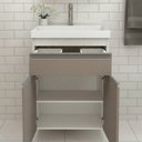 Ver imagem 4 de Kit Gabinete de Banheiro com Lavatório e Armário 50cm Movel na Caixa