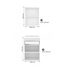 Ver imagem 2 de Kit Gabinete de Banheiro com Lavatório e Armário 50cm Movel na Caixa