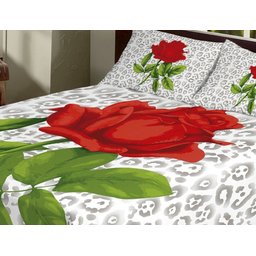 Kit Colcha Casal Ranner 3 Peças Vermelho com Pistache - 4