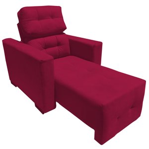 Sofá Poltrona 1 lugar Retrátil e Reclinável Veneza Vermelho- Moveis Aguias
