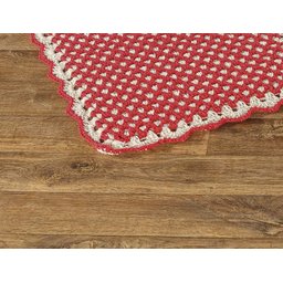 Tapete Crochê Dupla Face 2 Peças 70cm x 45cm 100% Algodão Cru - 4