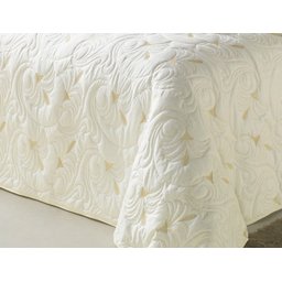 Kit Acolchoado Casal King Melody Dupla Face 5 Peças Marfim - 4