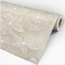 Ver imagem 1 de Papel de Parede Decorativo Floral Areia Tons Claros 2,5m