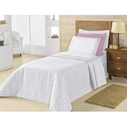 Kit Acolchoado Solteiro Top Line 2 Peças Branco - 1