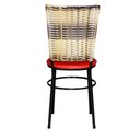 Ver imagem 3 de 6 Cadeiras para Mesa Preta Hawai Cappuccino Premium Cor:vermelho