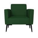 Ver imagem 3 de Kit 2 Poltronas Pés Villach Marisa Veludo Luxo Verde A136 D03 - D'Rossi