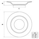 Ver imagem 2 de Prato Fundo de Porcelana Decorada Floralis 21cm 1un Tramontina