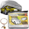 Capa Automototiva Cobrir Carro Protetora Forrada Total e Cadeado Tamanho P Carrhel - 1