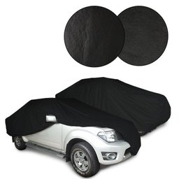 Capa Automotiva Cobrir Carro Suv Protetora Couro Ecológico Premium Forrada Tamanho xg Preta - 3