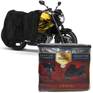 Capa Couro Cobrir Twister Cb Xre CBR Fazer Yzf Lander S1000 Gsx Xj6 Horizon Hp4