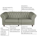 Ver imagem 3 de Sofá 2 Lugares Bérgamo 180cm Couro Fendi