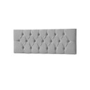 Ver imagem 2 de Cabeceira Painel Estofada Paris Suede Cinza Queen 1,60m para Cama Box - Arkell