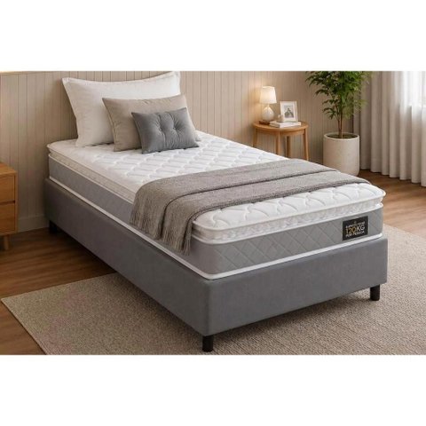 Cama Box Crc Solt +Colchão Anatômico D33 Magnum Hellen 88