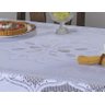 Toalha de Mesa Suzi com Transfer 2,20M x 1,60M Branco - 2