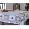 Toalha de Mesa Suzi com Transfer 2,20M x 1,60M Branco - 1