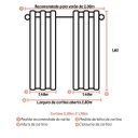 Ver imagem 6 de Cortina Gaze de Linho Sala Quarto com Forro 2,80x1,80 Marfim