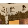Toalha de Mesa Rústica Retangular 2,10M x 1,40M Estampa Talheres - 3
